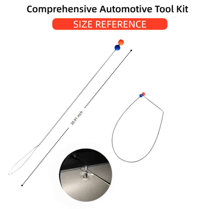 Car Maintenance Tool Set, Stainless Steel Assorted 5Th Wheel Pin Puller, Car Emergency Hook Tree Cleaning Hook, Perfect for Home Repair & Car Enthusiasts, Without Battery