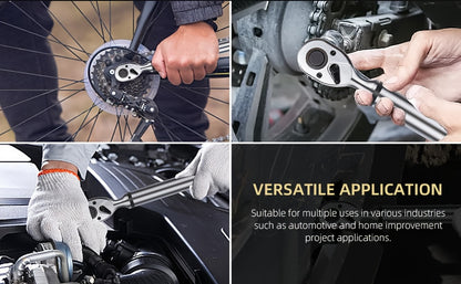 [Digital Torque Wrench] 1/2, 3/8 Inch Drive Digital Torque Wrench, 17-340 Nm (12.5-250.8 Ft-Lb), 6.8-135 Nm (5.02-99.57 Ft-Lb), Electric Torque Wrench With Buzzer And LED, Preset Values And Data Storage, For Bike/Motorcycle/Auto Repairs, Plus And Minus 2%
