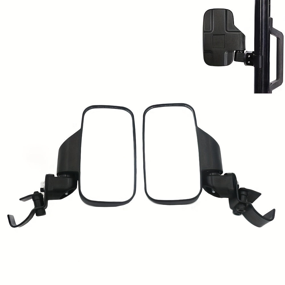 1 Pair UTV Rear View Side Mirrors for Polaris Ranger 500 570 XP 900 1000/General 1000