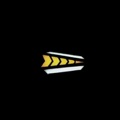 2pcs 12V Universal LED Double Side Flow Arrow LED Light for Truck Truck Boat SUV ATV Blue Yellow Light