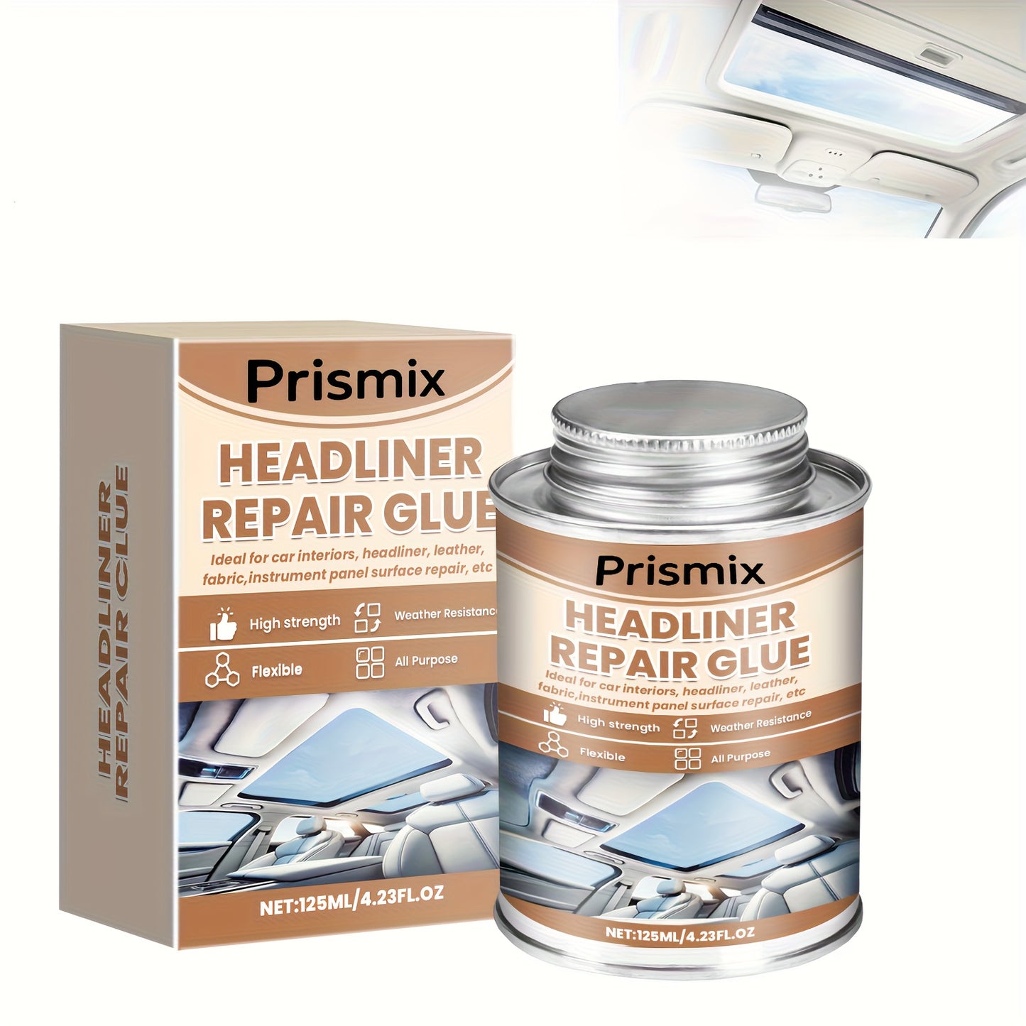 Roof Repair Glue And Car Interior Adhesive Are Suitable for Car Interior, Fabric, And Leather. They Are Easy to Use, Effective, And Time-Saving And Efficient Repairs.