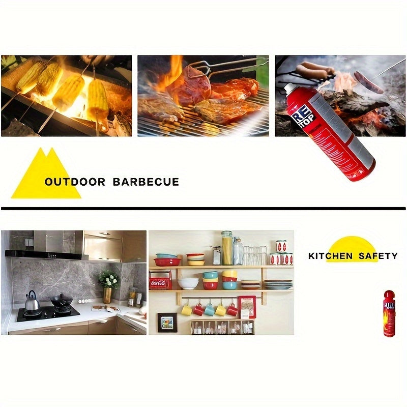 [Portable Fire Extinguisher] 2pcs/4pcs Fire Extinguisher For Home, Car, Kitchen, Boat - Portable Formula Fire Stop Small - 4-in-1 With Mounting Bracket