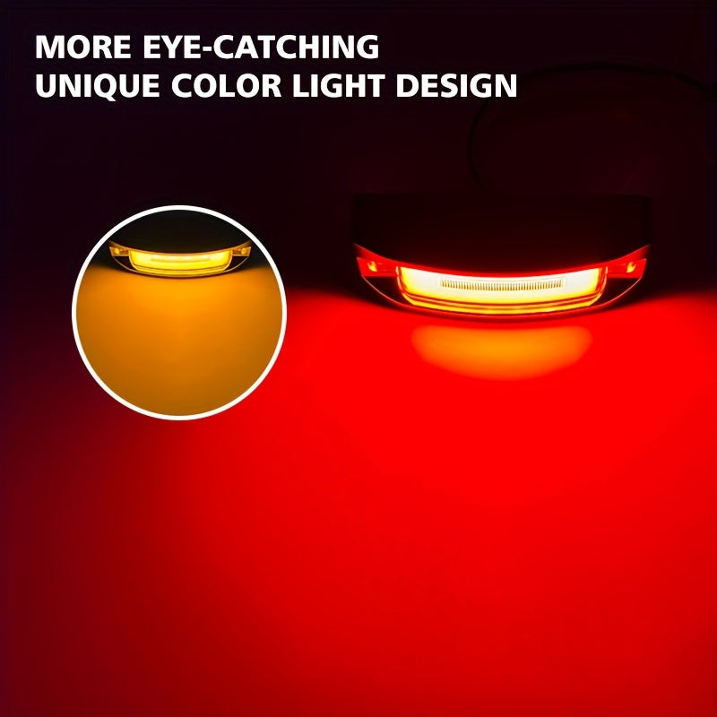 2pcs of Car Side Lights, LED High And Low Brightness + Strobe, Truck Side Signal Warning Lights, Decorative Flashing Lights for Night Driving