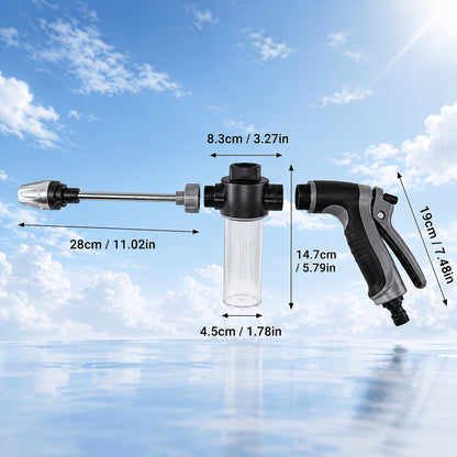 Portable Wash Spray Gun Enhanced Water Flow Easy Grip Christmas New Year Handy Item for Car Wash & Garden Use