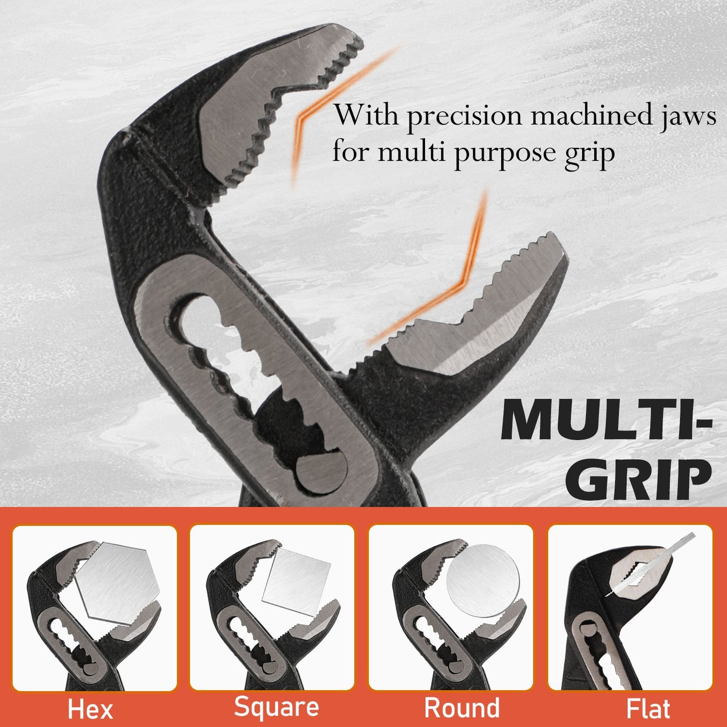 [Christmas Gifts] 3/1pc Adjustable Pliers With Roll-Up Pouch,Quick-Adjust Pump Pliers Set, Chrome Vanadium Steel, Includes 7-Inch,10-Inch, And 12-Inch, Black,Christmas Gifts