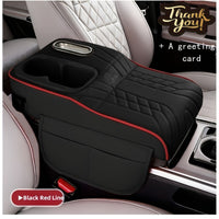 1 piece, black with red stitching