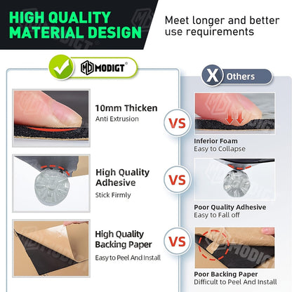 26/22Sqft Sound Deadener Car Heat Shield Noise Reduce Mat with Adhesive Layer Gifts Decorations Tools Free