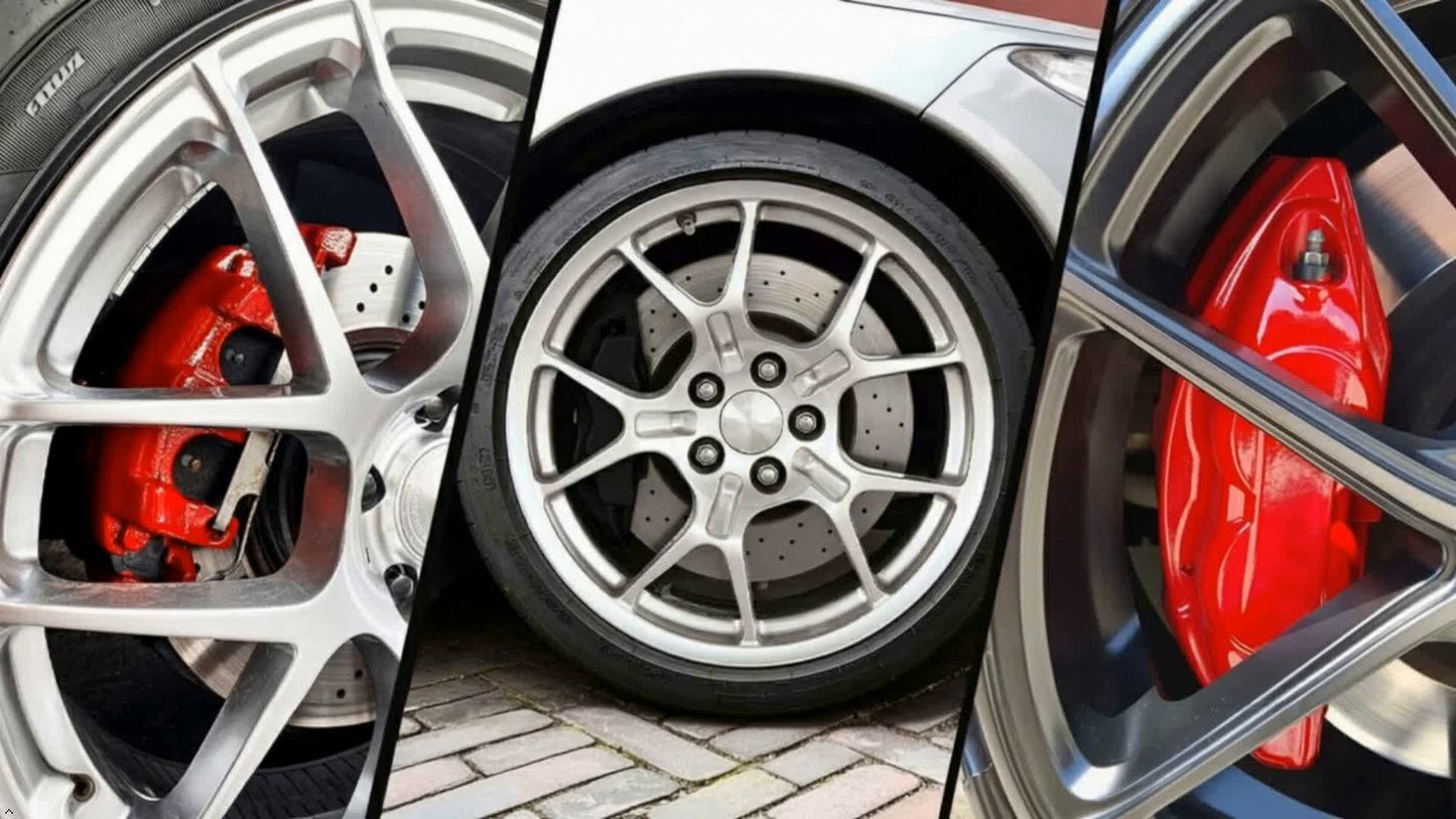 Gloss Red Caliper Paint Brake Caliper Touch Up Paint Red Gloss High Temperature Heat Resistant 1.5oz, Vehicle Maintenance Paint, Caliper Paint Repair, Brake Rotor Paint, Gloss Red Auto Paint, Durable Automotive Paint, Chemical-Free Formula