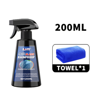 Anti-Rain Glass Coating - Hydrophobic Spray for Windshield & Mirrors, Improves Visibility & Repels Water for Safer Driving, Polishing and Waxing Kit