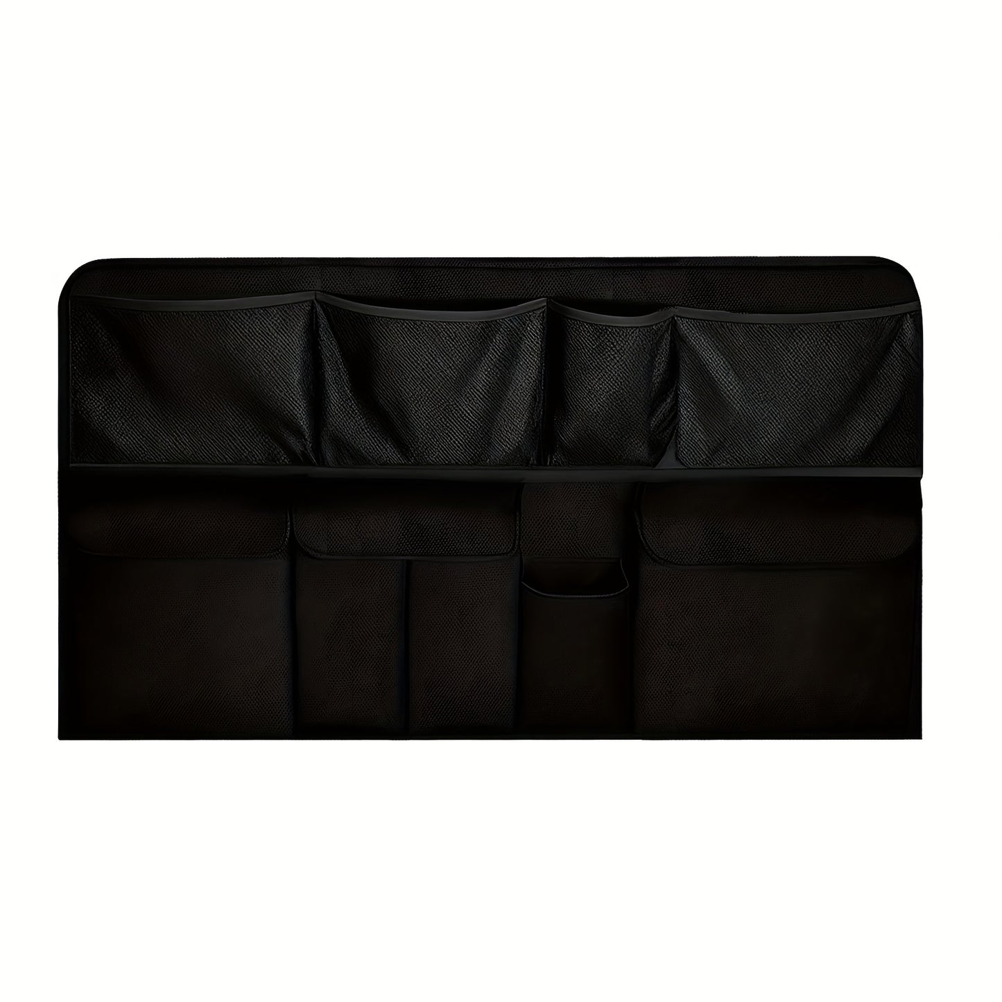 1 One Oxford Cloth Car Trunk Organizing Folders, High Capacity Adjustable Rear Seat Storage Bag, Car Trunk Storage, with Storage Pocket, Universal Fit Vehicle Interior Accessories
