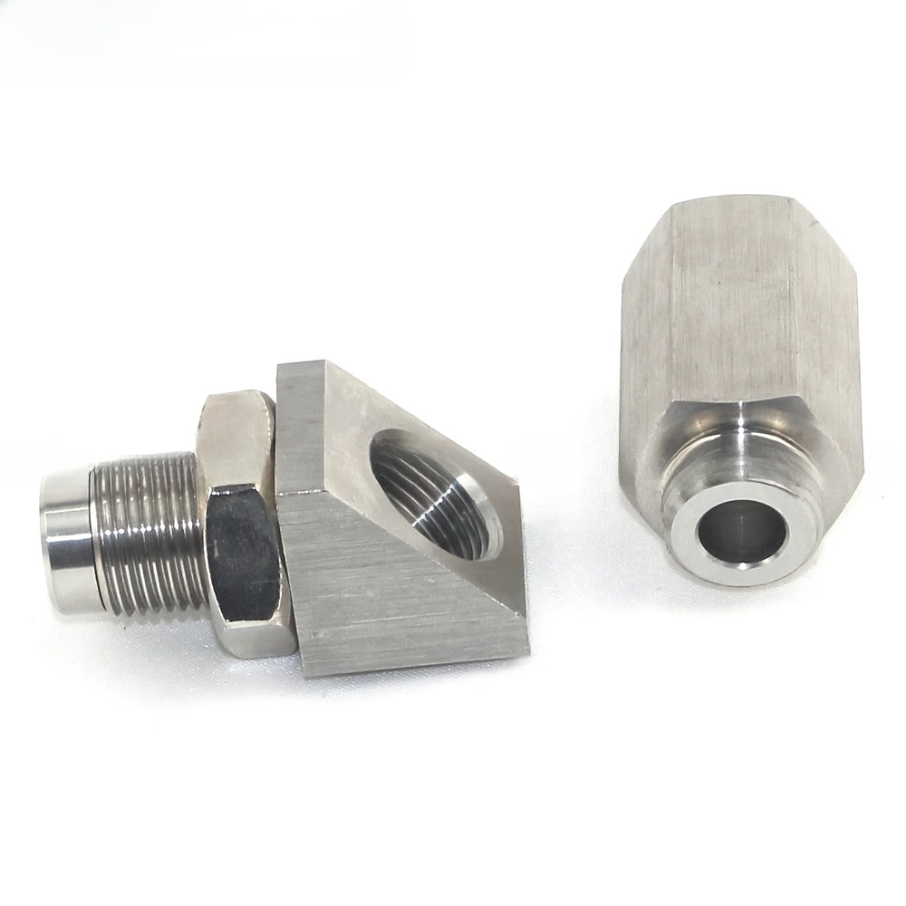 90-Degree Stainless Steel Sleeve Adapter, Universal Three-Way Expansion Connector, Suitable for M18 × 1.5 Oxygen Sensors - Compatible with Closed-Loop Frequency, Offers Catalytic Aging Protection, Durable Repair Tool