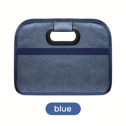 Portable, Durable, Foldable Car Storage Box with Handle - Suitable for All Cars, SUVs, and Minivans
