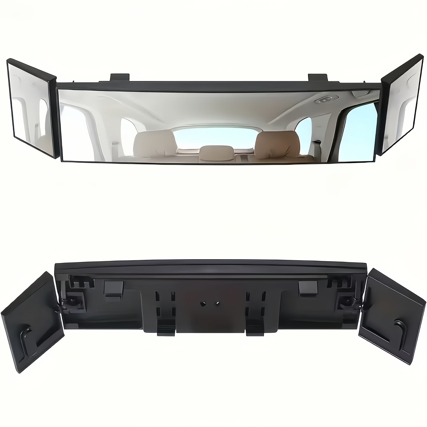 Wide-angle Convex Car Rearview Mirror-safety Clip, Seamless Arc Design, Lmproving Visibility-suitable For Cars, SUVs And Trucks, Safe Driving Accessories, Car Rearview Mirrors, Car Essential, Car Blind Spot Mirrors, Suitable For All Kinds Of for car
