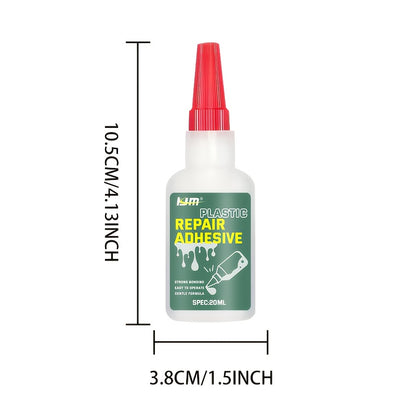 KJM Liquid Instant Adhesive & Repair Glue - Quick-Dry Strong Bonding Agent for Cars, Auto Body, Bumpers, Headlights, Mirrors, Plastic & Metal Surfaces - No-Mix Formula (Liquid Applicator Tube) - Car Restoration Adhesive