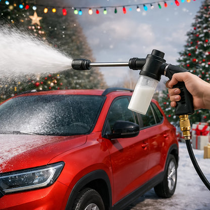 Portable Wash Spray Gun Enhanced Water Flow Easy Grip Christmas New Year Handy Item for Car Wash & Garden Use