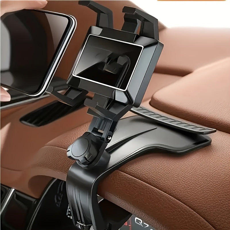 Creative Car Mobile Phone Holder Can Rotate 360 Degrees Car Dashboard Navigation Mobile Phone Holder with Parking Number Plate