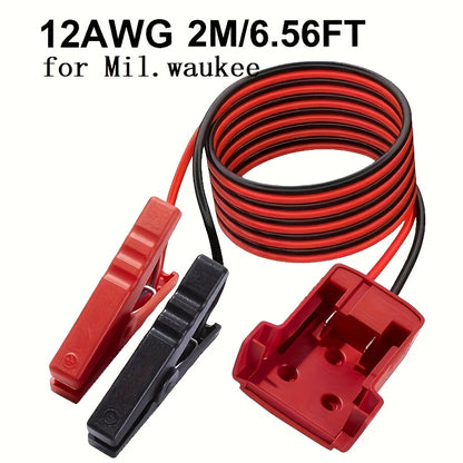 0.98Ft//6.56Ft Car Jump Starter Cable with Adapter, Suitable for Dewalt 18V/20V DCB Battery Starter, Portable Car Battery Pack, ABS Material, Battery Not Included