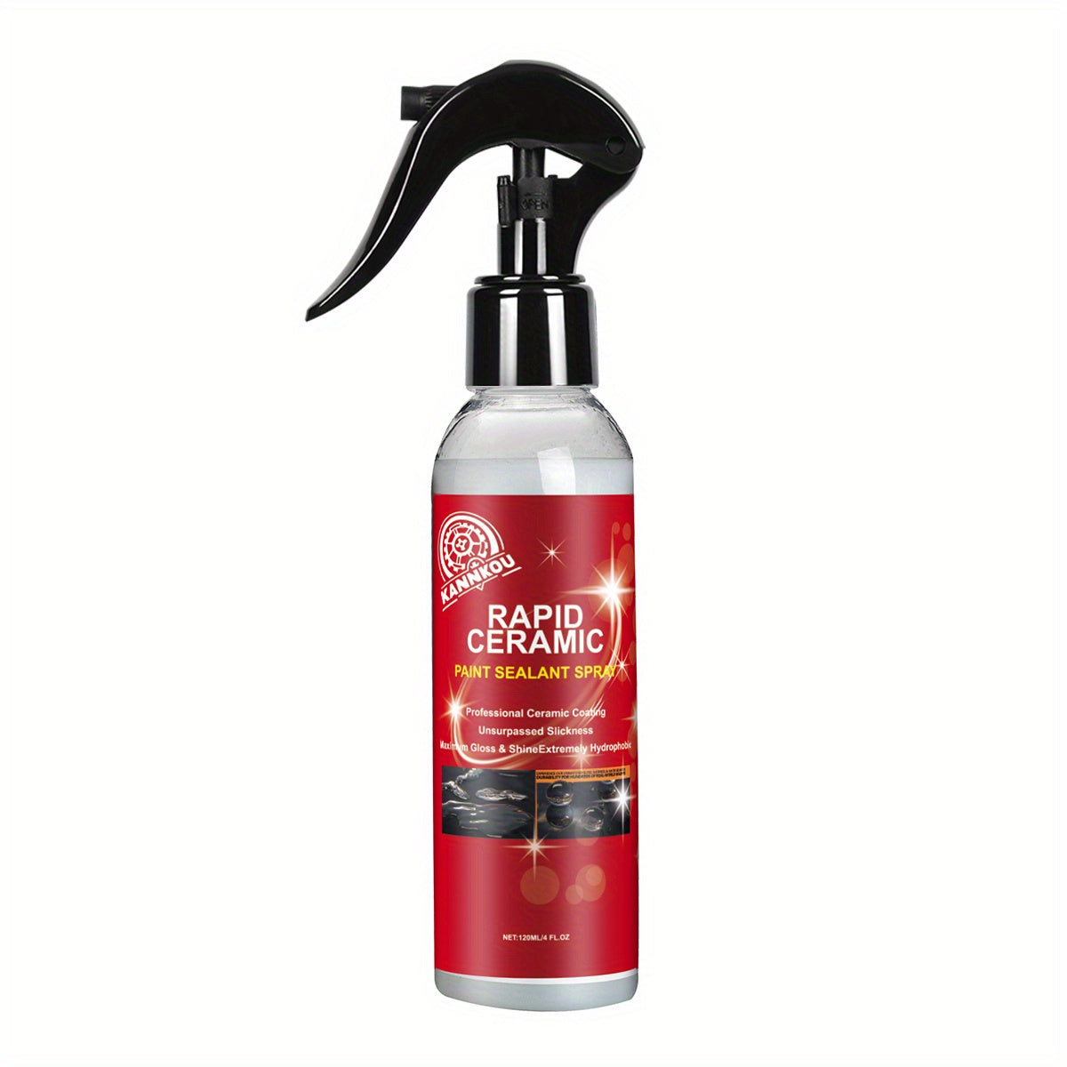 Hybrid Solutions Ceramic Spray Coating, Incredible Shine and Protection for Car Paint, Extreme Water Beading, Safe for Cars, Trucks, Motorcycles, RV's and More, 120ml,4.06oz