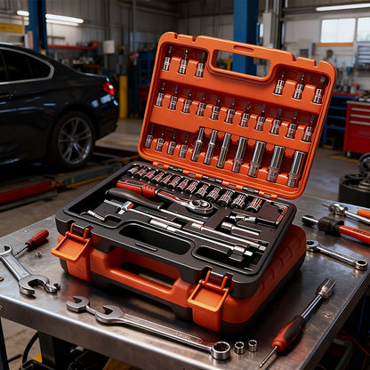 899/52pcs Professional Tool Set, Multi-functional Toolbox, Portable Design, For Home And Car Repair, A Tool Set For Enthusiasts And Professionals, A Gift For Friends, Local Shipping