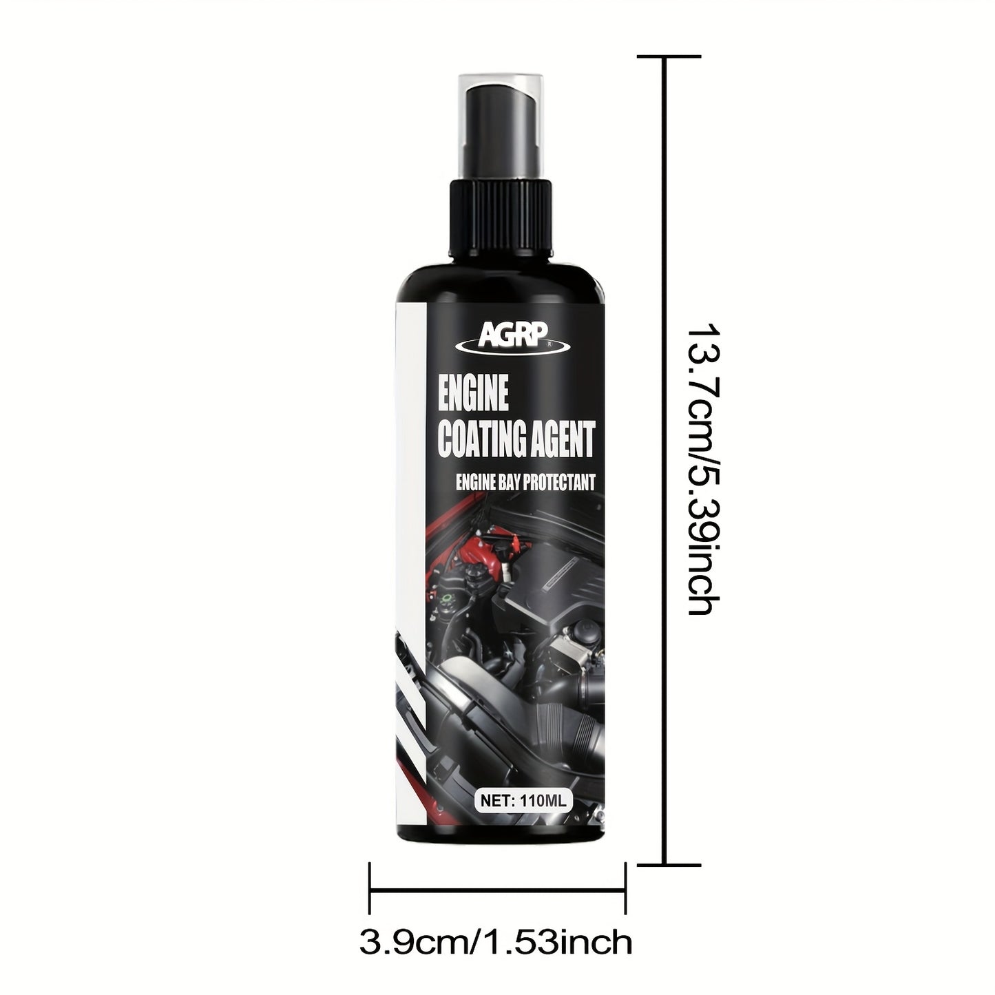 Engine Compartment Repair And Protection Spray: High-Gloss Protective Agent-To Improve The Brightness of The Plastic, Heat And UV Resistance, Long-Lasting Protective Coating