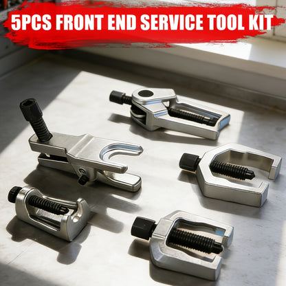 [Automotive Repair Tool] 5pcs Set Of Tie Rod End Puller, Ball Joint Puller, Multi-functional Ram for Removing European And Japanese Lower Control Arm Ball Joints, Tie Rod Ram Tool, Automotive Repair Tool Set