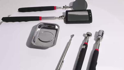 XSLRDKE Magnetic Pick-Up Tool, Adjustable Sticks and 360 Swivel Inspection Mirror, 5 Pack/6 Pack