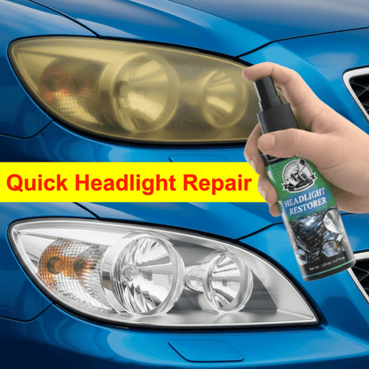 4.06oz Automotive Headlight Repair Kit - Quick Refurbishment Solution, No Polishing Required, Instantly Clear Cloudy Lenses, Enhances Visibility & Brightness, Easy-to-Use Restoration and Care Kit for Car Headlight Maintenance, Headlight Cleaner