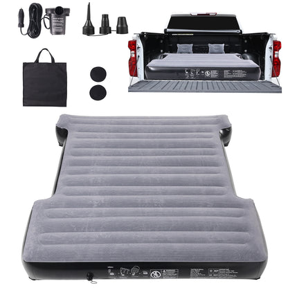 VEVOR Truck Bed Air Mattress 5.5-5.8 ft Full-Size Short Bed Inflatable with Pump