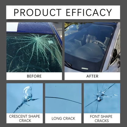 Windshield Repair Kit, 15-Minute Quick Fix, Nano Liquid Stops Spread, DIY And Save $250+. Works On Bullseye, Star Cracks, And Scratches. 2 Options-2-Pack Of Windshield Repair Fluid OR 2 Repair Fluids + 1 Suction Mount. Portable Boxed Set