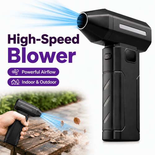 [Air Dryer, Blower, and Blades] Blower for Car Cleaning High-speed Turbine Fan, 3600mAh USB Rechargeable Portable Jet Fan (with LED Light), Wireless Dust Blowing Fan and Air Dryer, Heavy-duty Blower Suitable for Cars, Outdoors