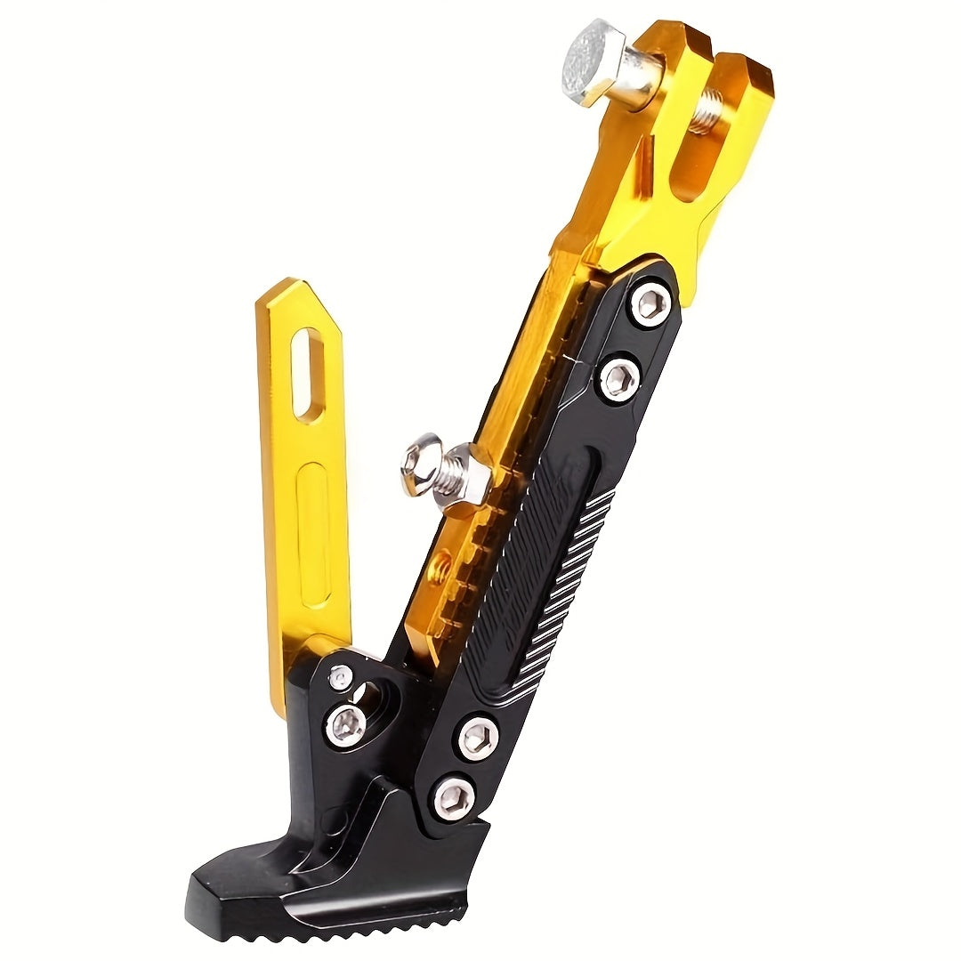 An Adjustable Motorcycle Stand - Made of Durable Aluminum Alloy, Suitable for Street Bikes, with a Weight Capacity of Up to 330.69 LB, a Parking Stand That Enhances Stability, Also for Scooters