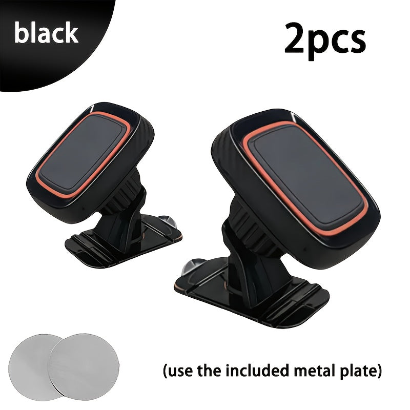 [Magnetic Phone Holder] VUXS Powerful Magnet Phone Holder, Used for Dashboard, Rotatable Magnetic Phone Holder, Compatible with iPhone, Samsung And Other Phones, with 4 Metal Plates And 4 Reinforced Magnets, High-Quality Magnetic Phone Holder