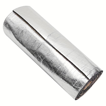 315 "x 16" Automotive Noise Insulation Mat - Automotive Aluminium Heat Insulation And Noise Barrier, 10mm X 800cm X 42cm Thick, Black with Grey Backing, Enhanced Noise And Insulation, Door Sound Insulation