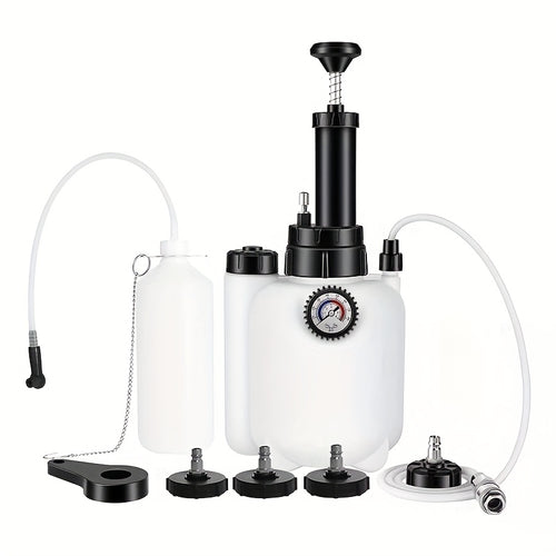 101.44oz Manual Brake Bleeder Kit One Man Brake Fluid Extractor Brake Pressure Bleeder Kit with Adapters And Brake Fluid Bleed Bottle