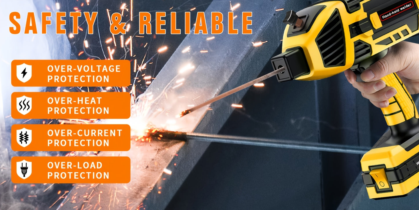 Portable Welder, 110V Handheld Welder with IGBT Inverter, 6-Level Adjustable Current, Portable Arc Welding Torch