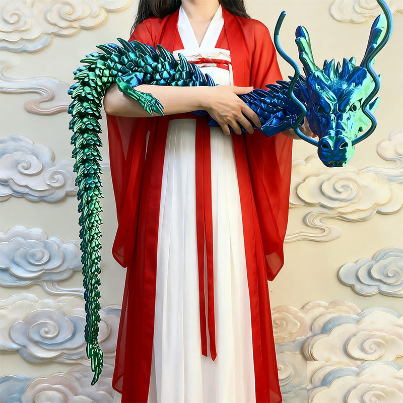 Extra-large 74-inch Chinese Dragon Car Decoration Movable Parts Mobile Dashboard Hanging Decoration, Non-electric Vehicle Interior Decoration, Ideal Gift for Car Enthusiasts During the Spring Festival, Halloween and Christmas. Car Suspension Decorati