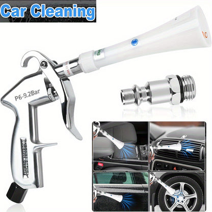 Dry Cleaning Gun with Brass Adjustable Air Flow Nozzle, Air Blower Gun Quickly Blasts Dirt and Dust from Surface Works with Air Compressor