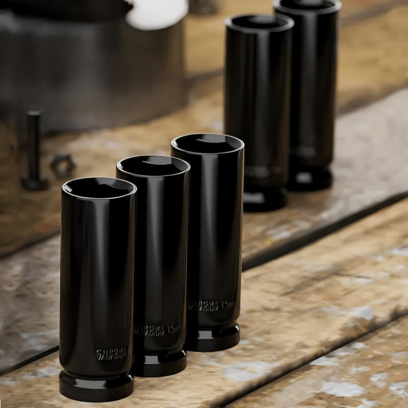 This Set of 1/2 Inch Deep Impact Sockets Comes with a Sturdy Green Storage Case, Perfect for Tasks Like Tire Removal, Mechanical Repairs, And Car Maintenance. It Works Well with Both Electric And Pneumatic Drills