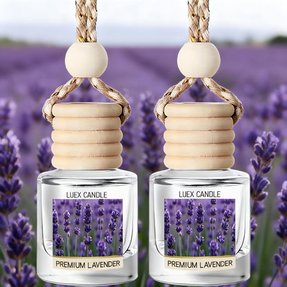 Set of 2 Car Air Freshener Diffusers - Vanilla Cream Scented Oil Diffuser for Vehicles, Lasting Fragrance for Over 45 Days