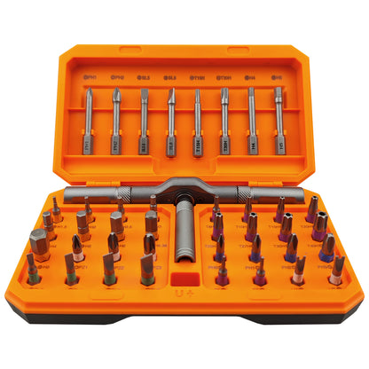 42in 1 Magnetic Screwdriver Set, DIY Ratchet Mini Screwdriver Set, Removable Self-assembly Precision Screwdriver Kit, Magnetic DIY Precision Tool Kit for PC Mobile Watch Bicycle