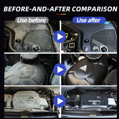 Multi-Purpose Engine Exterior Cleaner, Powerful Degreaser for Removing Oil, Grime, And Dirt from Engine Heads, Water, Fuel Systems, And Exhaust Pipes. Low-Odor Liquid Additive Suitable for Automotive Machinery Cleaning