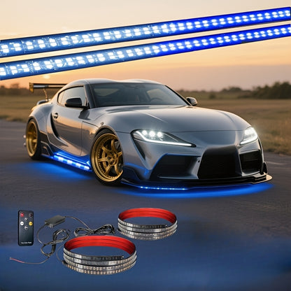 Gradient Dual-color Light, Gorgeous Night Lighting Lamp, 65-inch Double Row LED Light, LED Pickup Step Light, Suitable for Pickup Trucks, SUVs, Truck Rock Lights, Car Ambient Light, Easy to Install