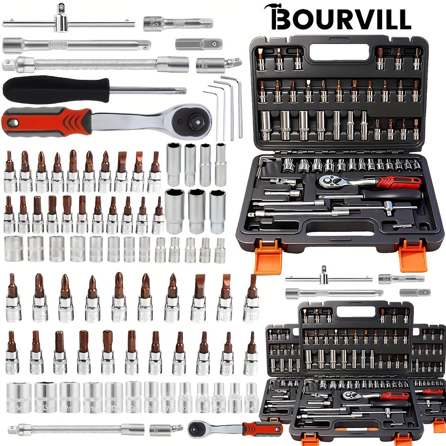899/52pcs Professional Tool Set, Multi-functional Toolbox, Portable Design, For Home And Car Repair, A Tool Set For Enthusiasts And Professionals, A Gift For Friends, Local Shipping