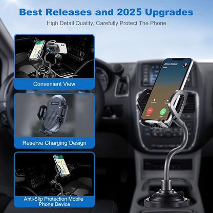 Versatile Car Cup Holder for Smartphones - Compatible with All Sizes - an Ideal Present for Friends And Family for Birthdays, Easter, Presidents Day, And Any Celebration