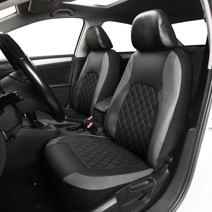 Universal Faux Leather Car Seat Covers Full Set Car Seat Covers Full Set Front Seats And Rear Bench, Universal Fit 5 Seat Covers For SUV, Automotive Truck, for Jeep, for Bmw, Scratch Proof, Car Accessories For Men And Women