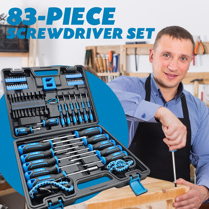 [Precision Screwdriver Set] 43/83/88Pcs Chrome Vanadium Steel Magnetic Screwdrivers Set, Slotted Hex Torx Bits Precision Screwdriver Rod Set, Professional, Durable, Durable Storage Case, Precision Screwdriver Set For Tools For Men