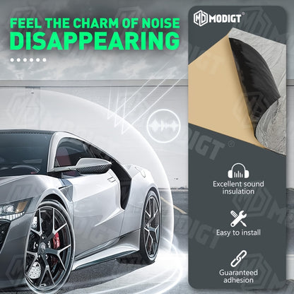 26/22Sqft Sound Deadener Car Heat Shield Noise Reduce Mat with Adhesive Layer Gifts Decorations Tools Free