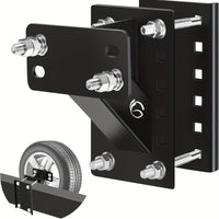 Black Spare Tire Mount Boat Trailer Bracket