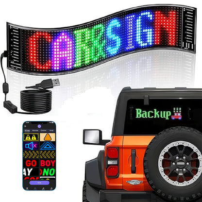 LED Devil Eye Lights For Car, Programmable Led Sign, Flexible LED Matrix Pixel Panel, USB Power Supply, Pre-made DIY Animation And Text Led Car Sign, APP & Remote Control, LED Sign For Car, Halloween, Christmas, New Year, And Birthday Decorations