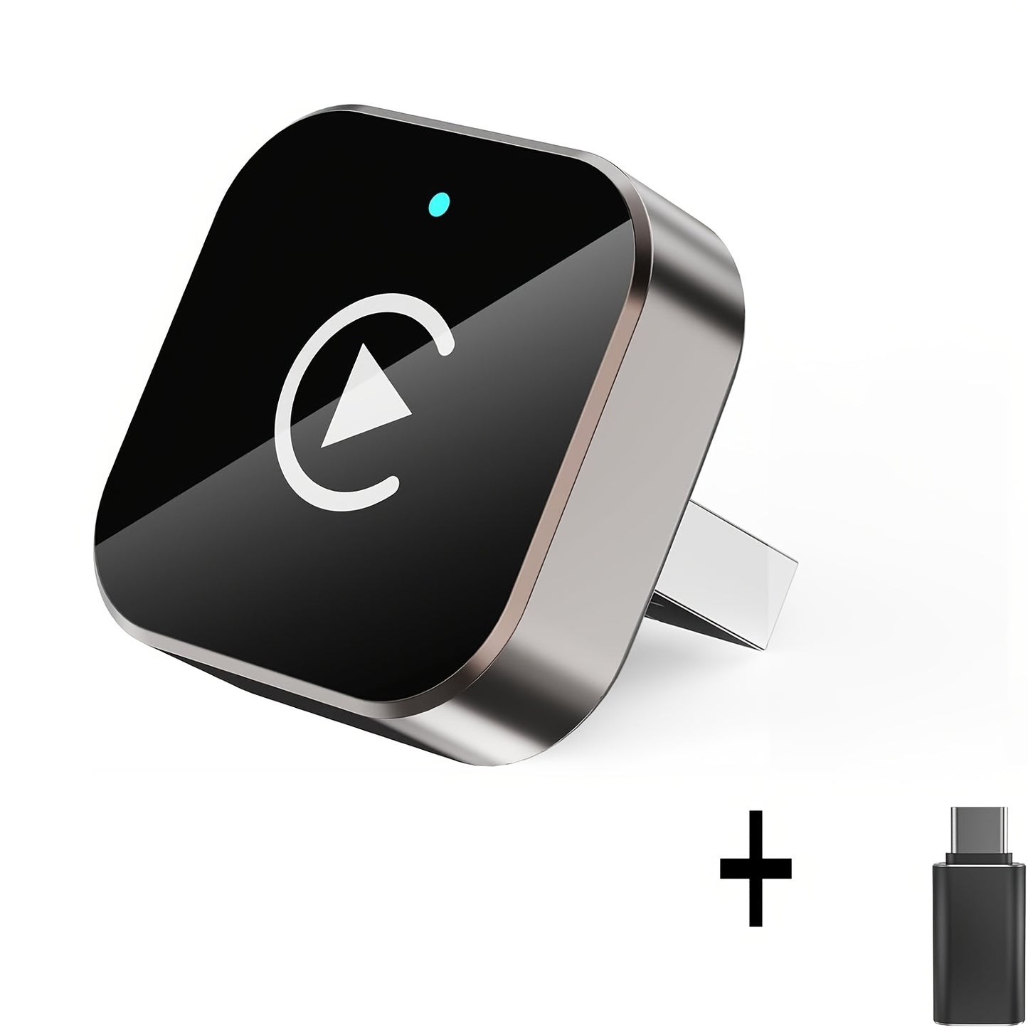2026 NEW Wireless Carplay Adapter & Android Auto 2026 Upgrade Wired CarPlay to Wireless, 2-in-1 Mini USB Design with Fast Stable Connection Car Play for Apple IOS 10+, Android 11+ Version Car Play Wireless Adapter Carplay Wireless Free Type-C Adapter